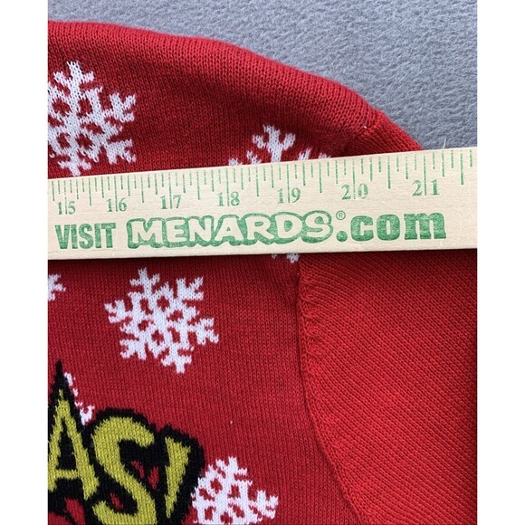 The Grinch 2023 Crew Neck Sweater Adults XL Red Graphic Knit MERRY CHRISTMAS - Picture 5 of 12